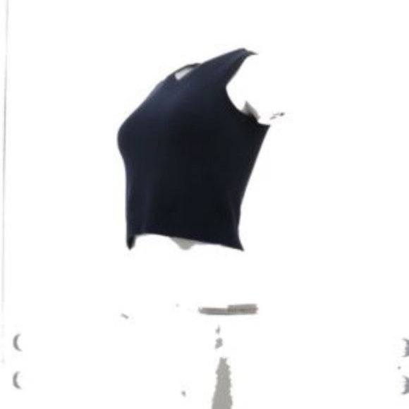 NWT LANDS' END GIRL'S DRIFTER V-NECK SWEATER VEST CLASSIC NAVY LARGE (6X-7) - Picture 2 of 7